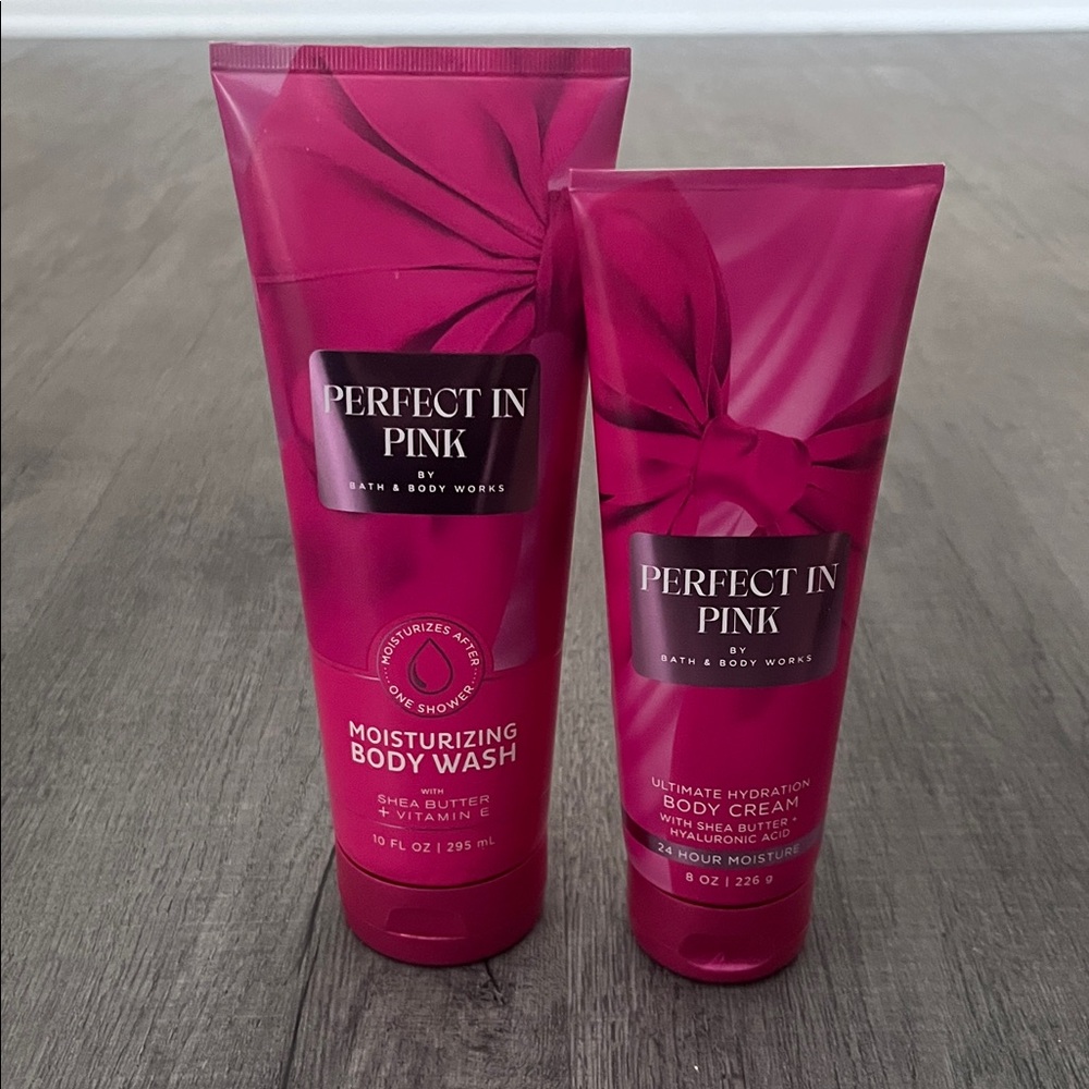 Moisturizing Body Wash & Ultimate Hydration Body Cream - Perfect In Pink